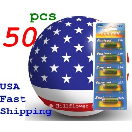 50 pcs 23A A23 MN21 MN23 GP23 23AE 23GA Card 12V Alkaline Battery