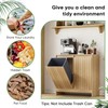 Smuxee Double Tilt Out Laundry Hamper Cabinet, Hidden Laundry Cabinet