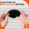 10 x Black Plastic 70mm Round Soffit Air Vents/Push in