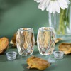 1.8" Refillable Crystal Seasoning Bottle Salt and Pepper Shakers Kitchen