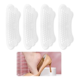 RYHHH 2 Paar Fersenpolster,Selbstklebende Fersenhalter,Fersenschutz Für Schuhe, Füllungen für Große Schuhe & Heel Protector Pads Gegen Blasen & Reibung,Für Männer Frauen （Transparent,S/XS ）