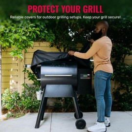 Grillman Grillman Heavy Duty Grill Cover for Pellet Grill - Fits Traeger Pro Series 22, 575, Elite Models, Lone Star Elite, Pro 20 - Compatible with Traeger Accessories for All-Weather Protection