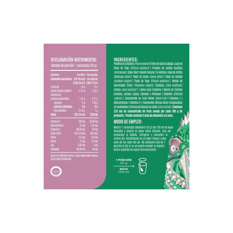 Suplemento Fitness Birdman Parrot Greens Protein Berry Vai