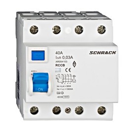 Schrack RCCB 40A RCD Circuit Breaker 4-Pin 30mA Type A VDE