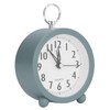 Table Clock, Mediterranean Style Table Clock, Non-Ticking Small Alarm Clock,