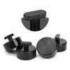 4pcs Jack Lift Pad Lifting Pucks Rubber Black Auto Accessory
