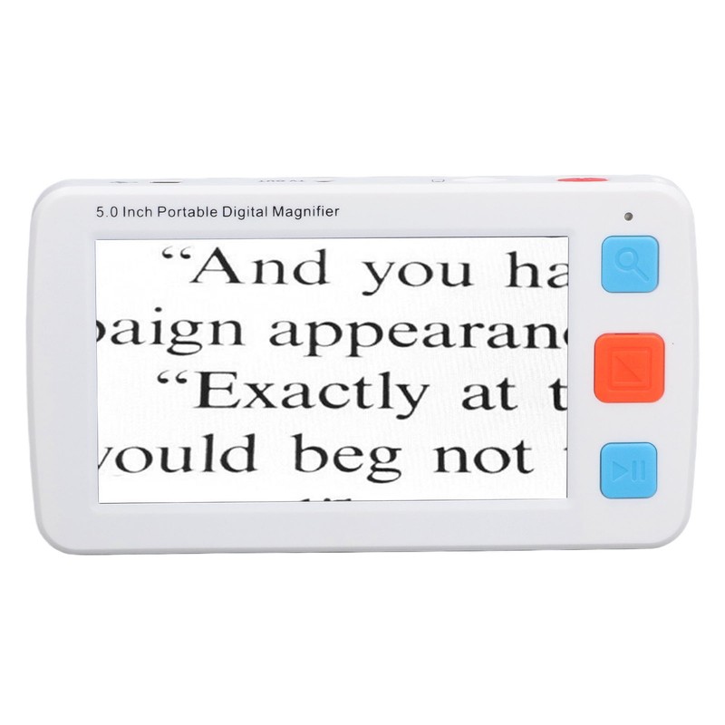 5.0in Electronic Digital Magnifier Portable Reading Aid 4X‑32X Zoom 17