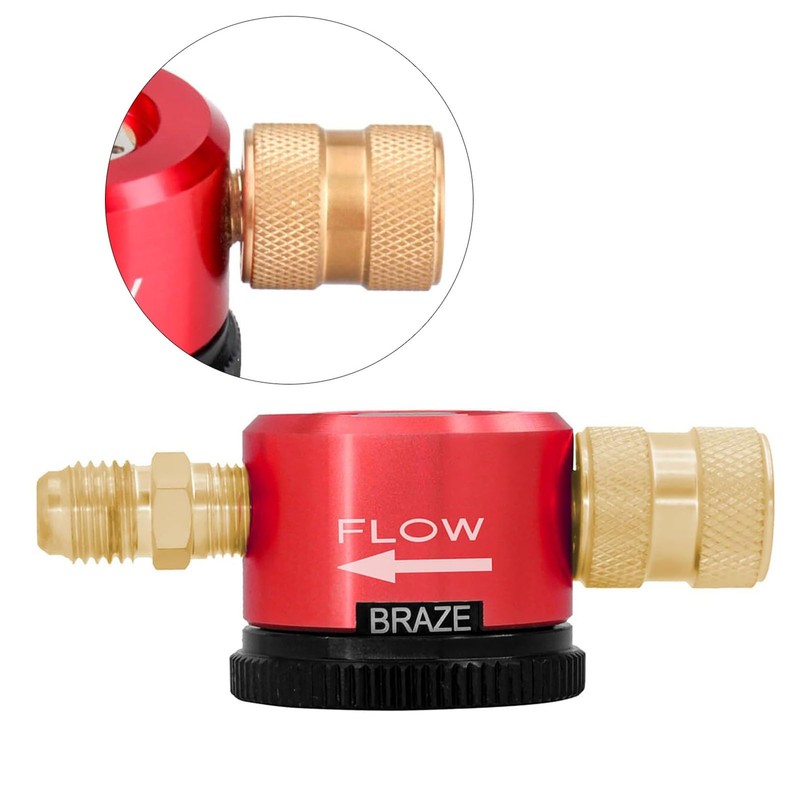 Nitrogen Purge Tool, 1/4 Inch Connector Nitrogen Gas Regulator Brazing