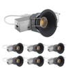 Adetu 2 Inch 5CCT Black LED Recessed Ceiling Light with