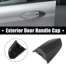 X AUTOHAUX Door Lock Trim Cover Cap Front Driver Left Door Handle Cover Fit for Ford for Mustang 2015-2020 Dark Gray FR3Z-63218A15-AA