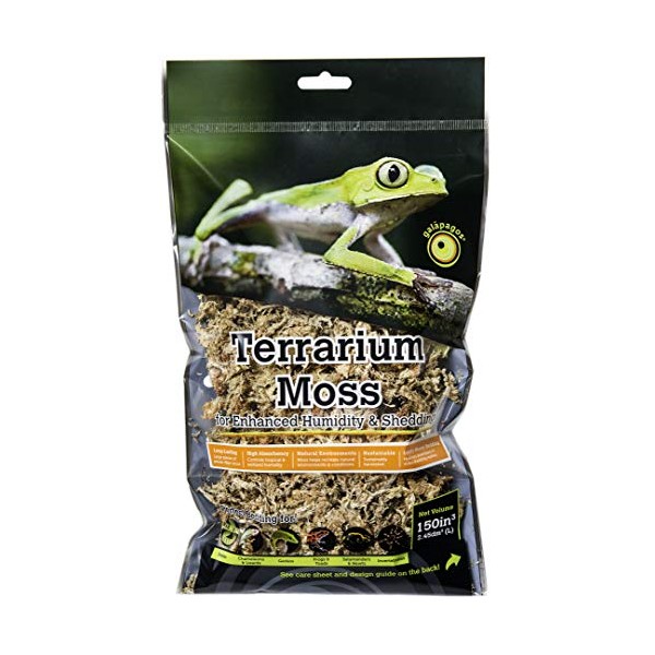Galapagos Terrarium Sphagnum Moss Blond 150" 3 Header Bag