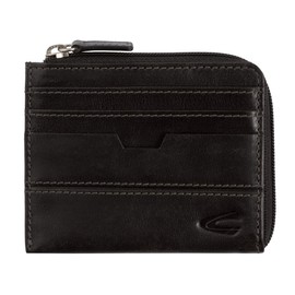 camel active Tokyo Credit Card Case, 10 cm, Black (Schwarz)
