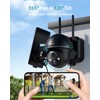 ZUMIMALLSolar Security Cameras Wireless Outdoor with 360° PTZ, 2 Packs