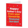 Funny Fathers Day Card From Son Daughter Your Favourite Financial