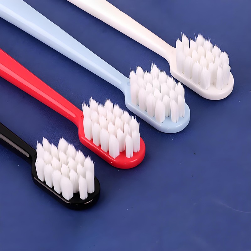 FWCXKK 4PCS Ultra Soft Silk Toothbrush for Adults Extra Soft