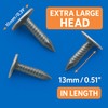 Galvanised Clout Nails 13mm (300pcs) 327 Grams Roofing Felt Tacks
