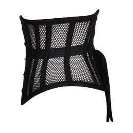 Heavy Duty Underbust Steel Boned Waist Trainer Cincnher Womens Waspie Mesh Corset (as1, alpha, 3x_l, regular, regular, Black)