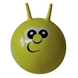 California Sun Unisex Fitness Revolution Two Handles Gym Ball, Yellow, Medium/41 x 44 cm