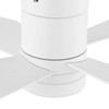 LEDLUX 52" Ceiling Fan with Light and Remote, Flush Mount