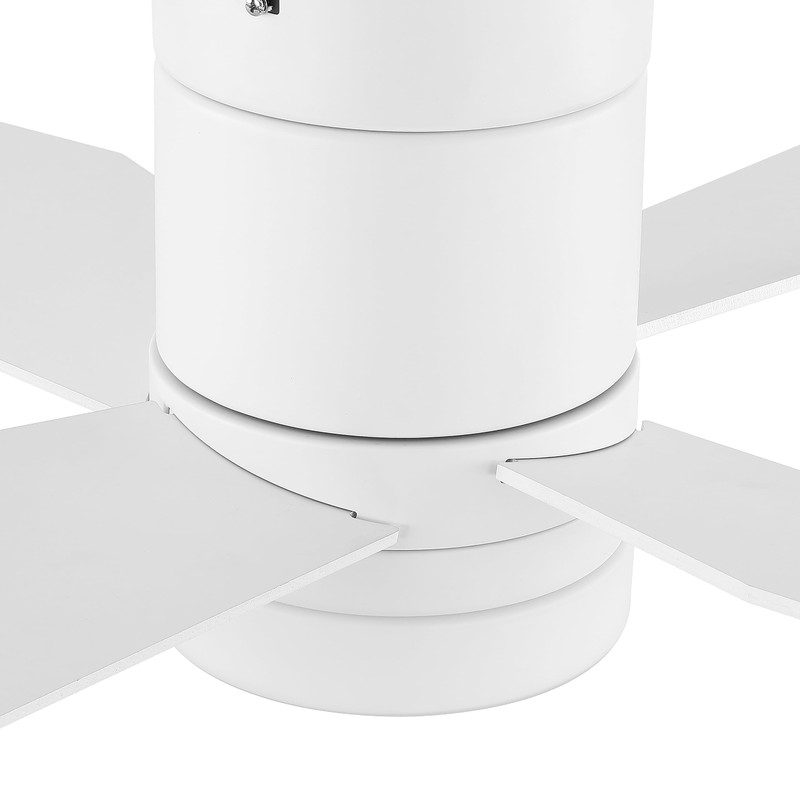 LEDLUX 52" Ceiling Fan with Light and Remote, Flush Mount