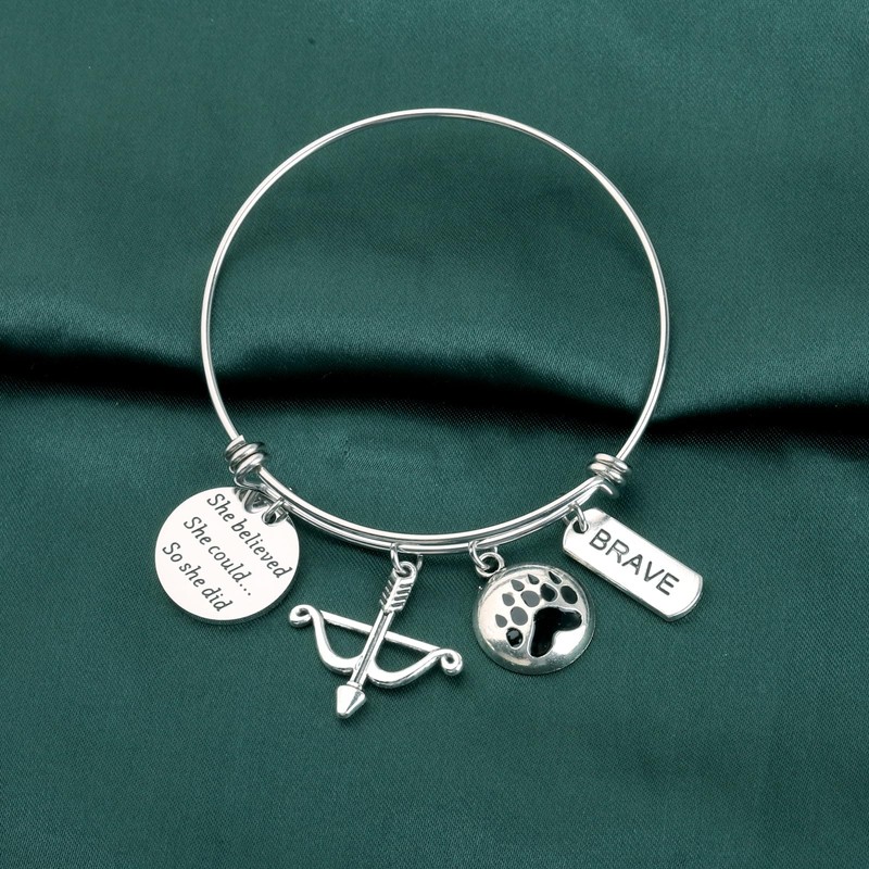 PLITI Princess Merida Inspired Bracelet She Believed She Could So