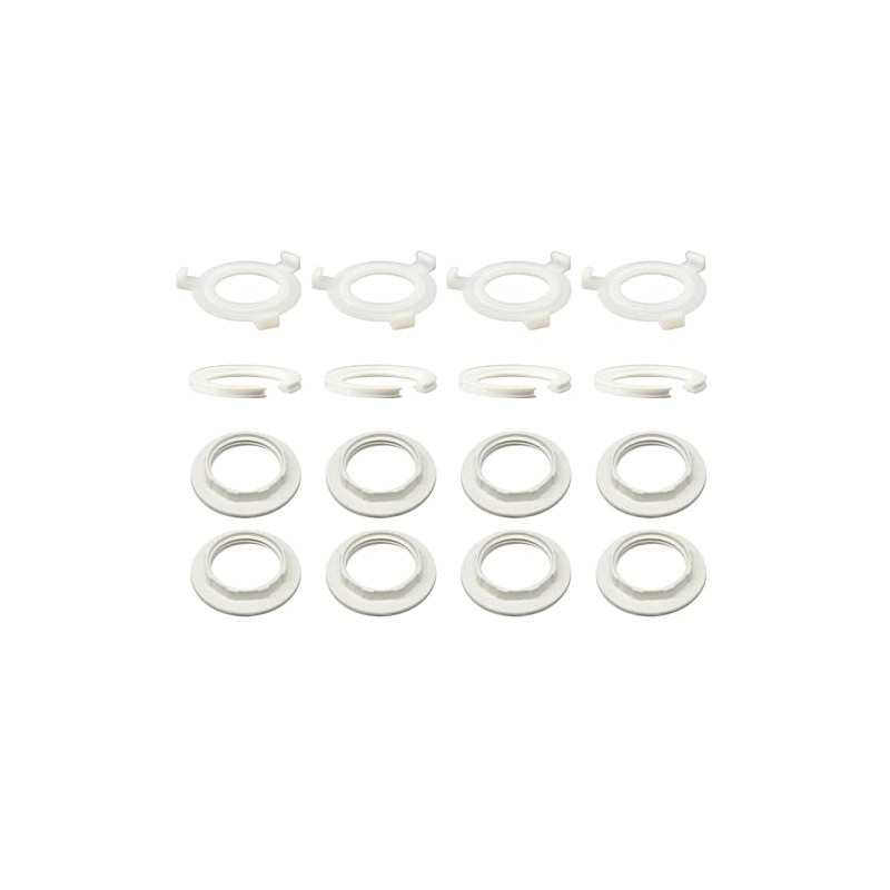 DAQUN 16 Pcs Light Shade Adapter Ring, Lampshade Ring, Lamp