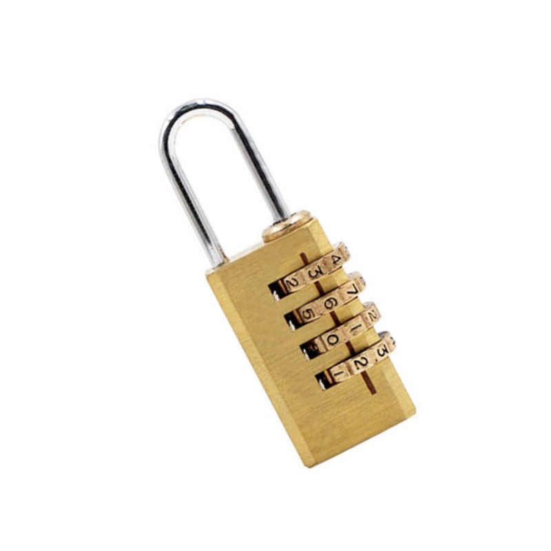 DOITOOL 3 Pcs 4-dial Number Lock Suitcase Lock Travel Door
