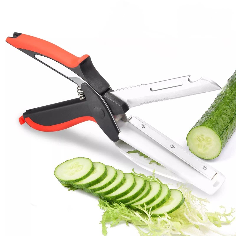 Aesmillion Vegetable Scissors,Food Cutter Choppers Meat Scissors Kitchen Shears,Quick Ve...
