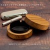 Ordisy Ashtray Wooden with Lid, Stainless Steel with Lid, Tabletop,