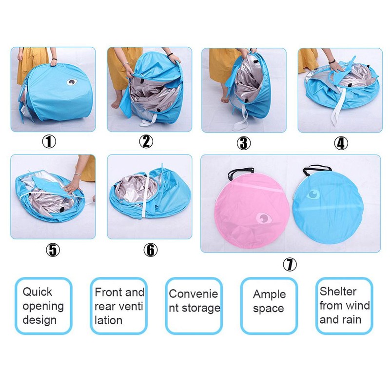 Baby Beach Tent Up Tent Portable Tent with Mini Pool