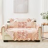Great Bay Home Reversible Patchwork Loveseat Cover - Washable Slipcover