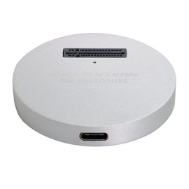 Cablecc USB 3.1 USB-C to NVME M-Key M.2 NGFF SSD External PCBA Conveter Adapter Vertical Type Silver