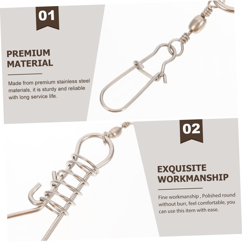 BESPORTBLE Sets Stainless Steel Fish Metal Fish Stinger Portable Device