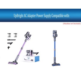 UpBright 31V AC/DC Adapter Compatible with Lubluelu 202 VC-202Z-01 GX-202P-US GX-202B-02 VC202Z01 25.9V 2200mAh Li-ion Battery Cordless Stick Vacuum Cleaner RK-3100500 500mA Power Supply Cord Charger