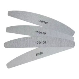 Lé Mussa 4 Limas Para Uñas Natural O Acrílica De (80, 100, 150, 180)