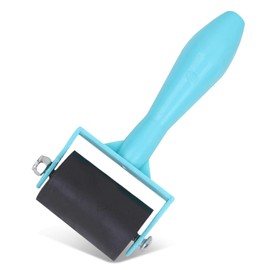 Brayer Roller for Crafts Rubber Brayer Ink Roller Tool 1.4in Soft Ink Printing Glue Paint Brush Applicator for Screen Print Making Stamping Lino Printing