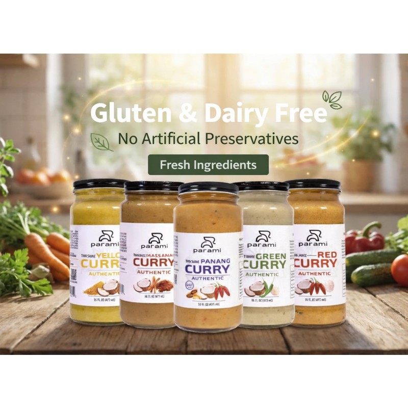 Parami Thai Curry Sauce Size 16 OZ (Gluten Free, Dairy