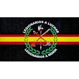Spanish Legion Black Flag 5ft x 3ft (150cm x 90cm) x 2