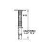 Gas Grill Burner Adjustable Corrigated Stainless Venturi Tubes Kit Adjusts