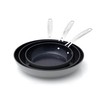 Nuwave 3-Piece Fry Pan Set, 8”, 10”, 12” Forged Lightweight,