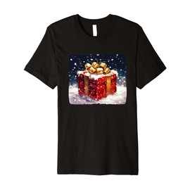 Pretty Festive Present Costume for Xmas Eve Premium T-Shirt