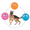 gulucute Dog Squeaky Toys Fun Facial Expression Latex Squeaky Dog