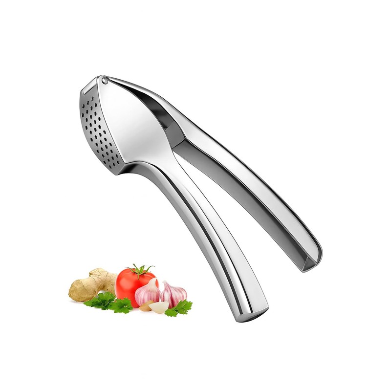 Premium Garlic Press, Heavy Duty Garlic Crusher & Mincer, Super