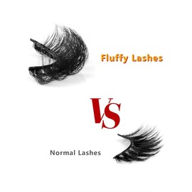 Natural Strip Faux Mink Lashes 10-11mm Short Fluffy Curly Milk Lashes Real 3D Natural Wispy Selfies Lashes 5Pairs Pack