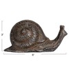 Creative Co-Op Cast Metal Snail Accent Décor, Rust