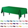 Exquisite 4-Pack Emerald Green Plastic Table Cloth - 54In. x