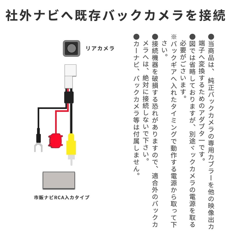 KONPON Honda Car Compatible Rear Camera Conversion, Conversion Harness for