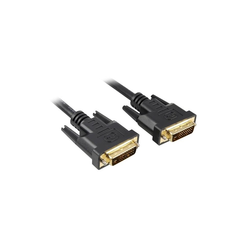 Sharkoon Cable DVI-D to DVI-D 25 Pin 5m Black