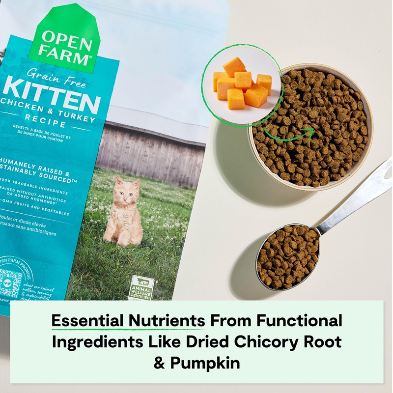 Open Farm, Grain Free Dry Kitten Food, Nutrient Dense Kibble