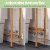 AmazerBath Bamboo Over Toilet Storage Shelf - 3-Tier Freestanding Rack,